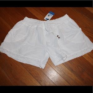 Lightweight Cotton White Resort Short Sz Lg NWT
